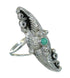 Southwestern Turquoise Sterling Silver Jewelry Ring Size 6-1/4 AX90463